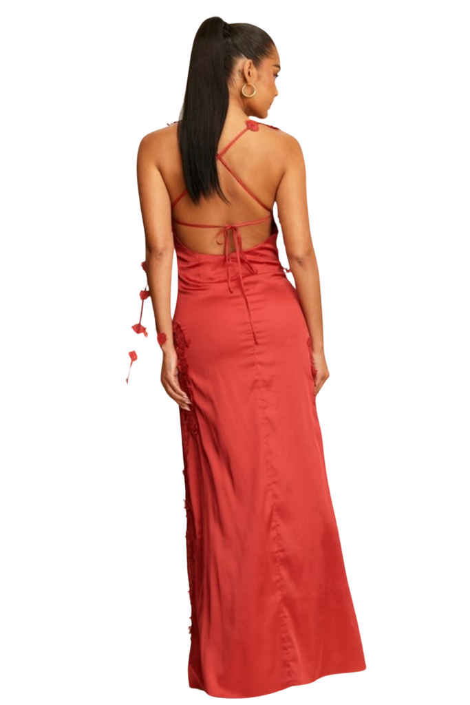 Jamil Flower Strap Maxi Dress-DRESSES-Intrigue