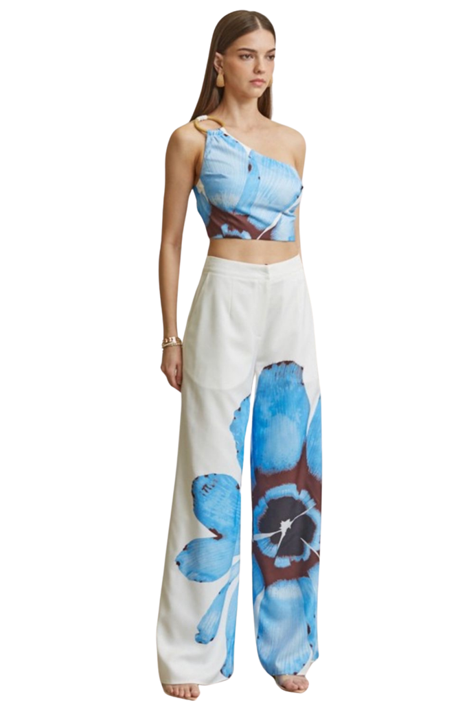 Lione Flower Print Pants Set-PANTS SETS-Intrigue