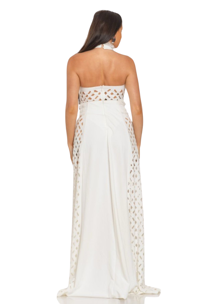 Teann Halterneck Maxi Dress-DRESSES-Intrigue