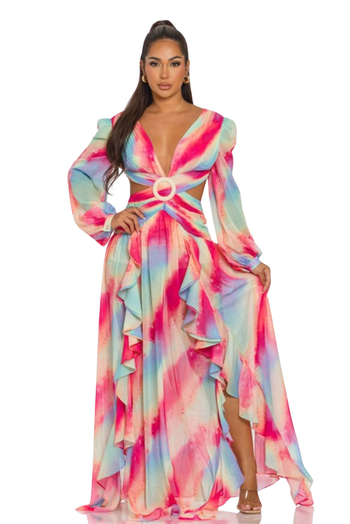 Trisé Printed Maxi Dress-DRESSES-Intrigue