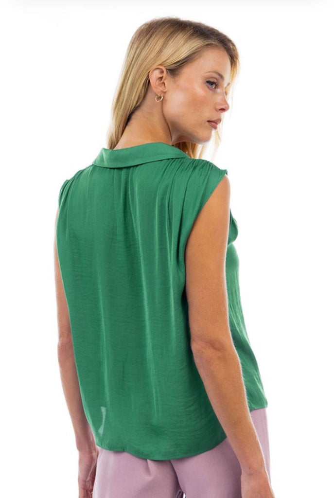 Ylena V-Neck Blouse-Tops-Intrigue