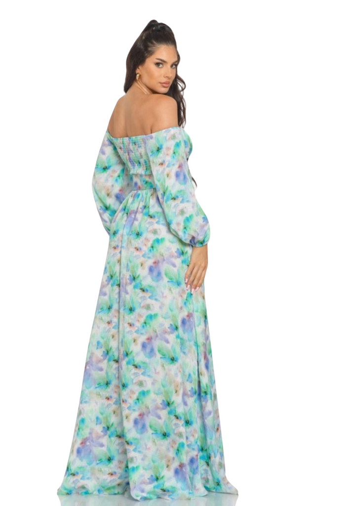 Seren Off Shoulder Maxi Dress-DRESSES-Intrigue