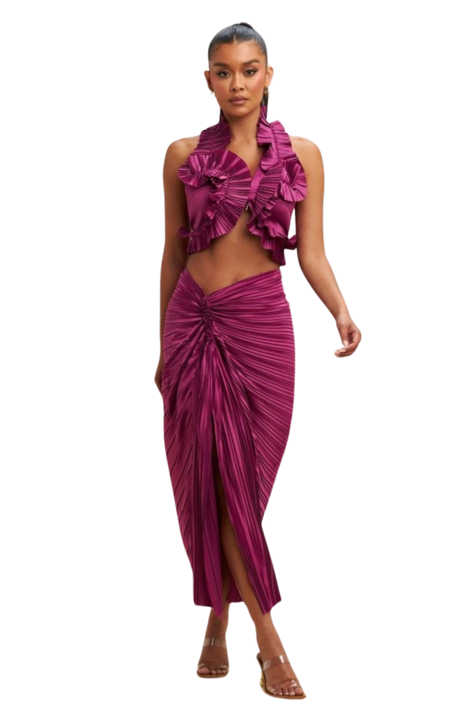 Rachelle Pleated Set Skirt-SETS-Intrigue