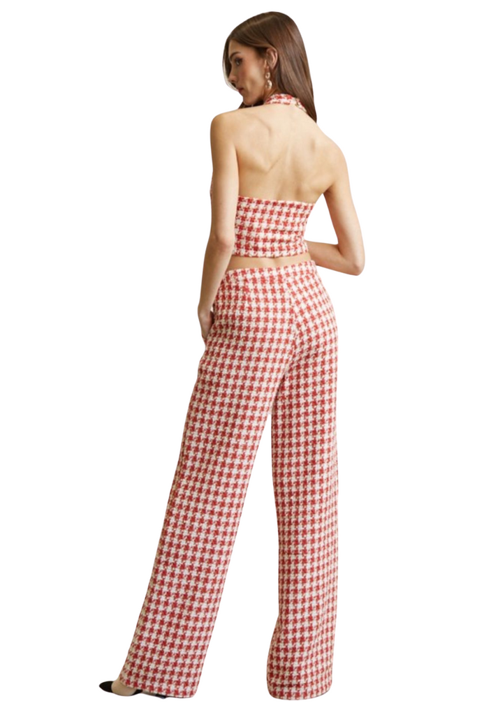 Neresa Tweed Vest Pants Set-PANTS SETS-Intrigue