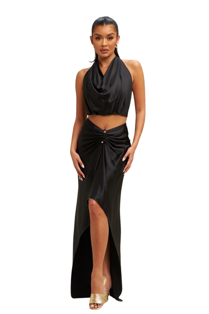 Sharon Ruched 2 Pc Skirt Set-Skirt set-Intrigue