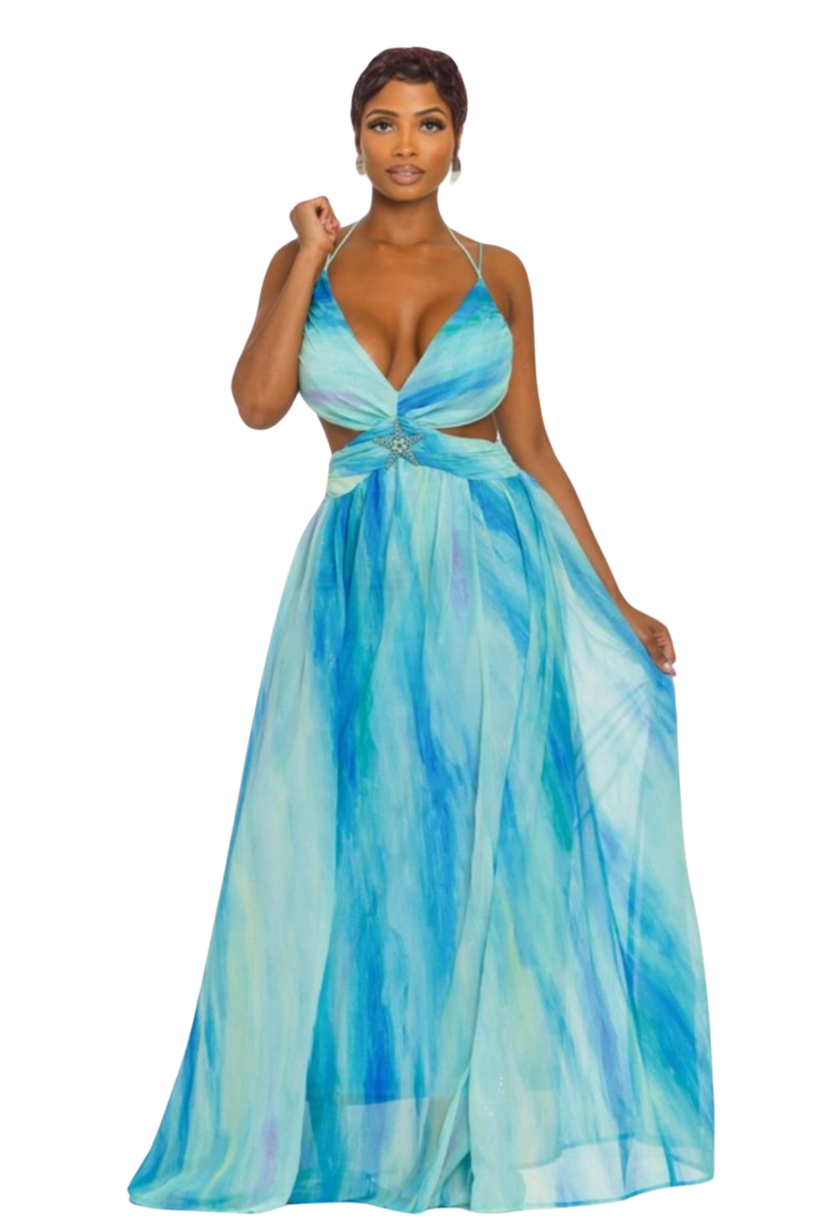 Enitte Tie Dye Maxi Dress – Intrigue