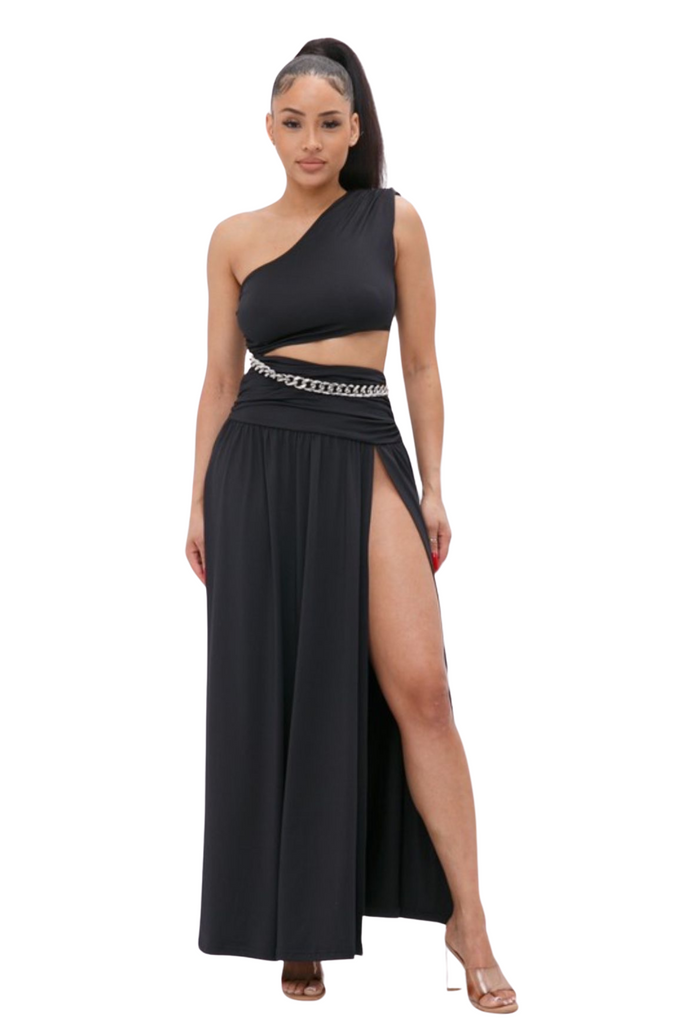 Kayla Cut Out Maxi Dress-DRESSES-Intrigue