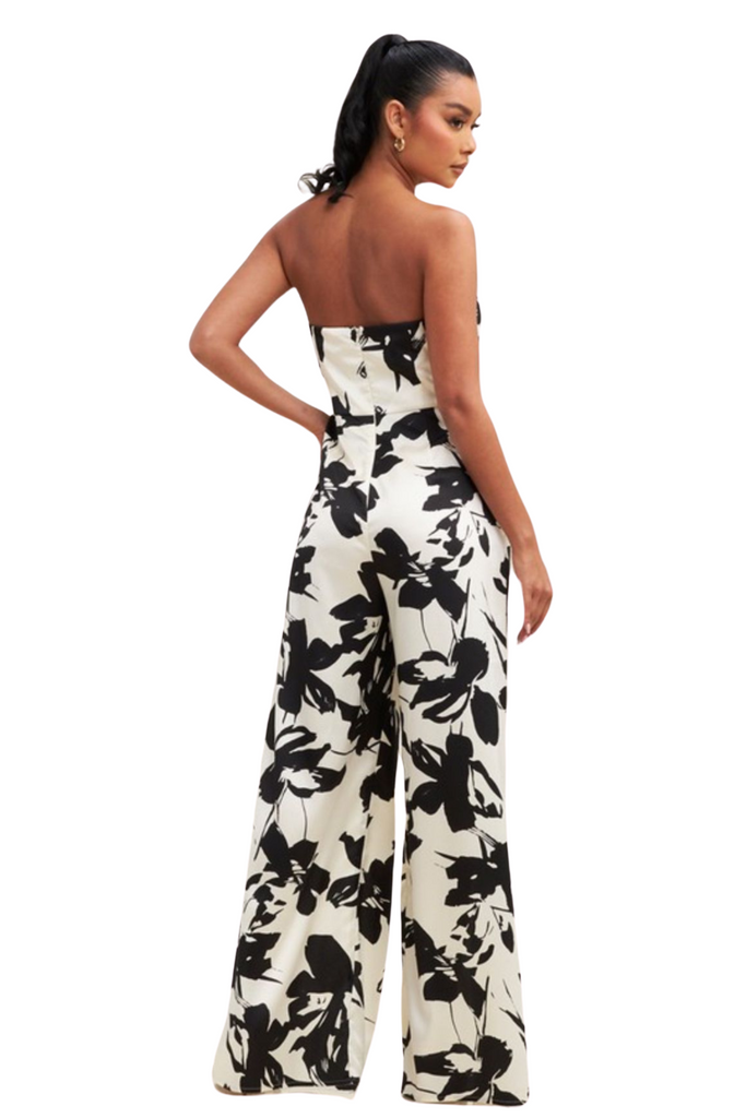 Renie Floral Tube Jumpsuit-Rompers & Jumpsuits-Intrigue